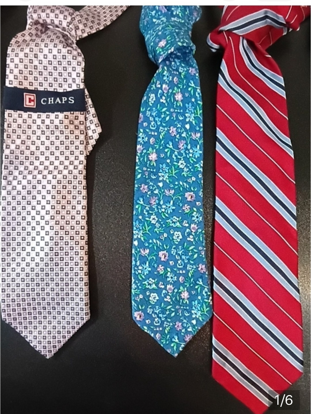 Chaps, Ralph Lauren, Tommy Hilfiger And More. Group Of Men's Designer Ties.